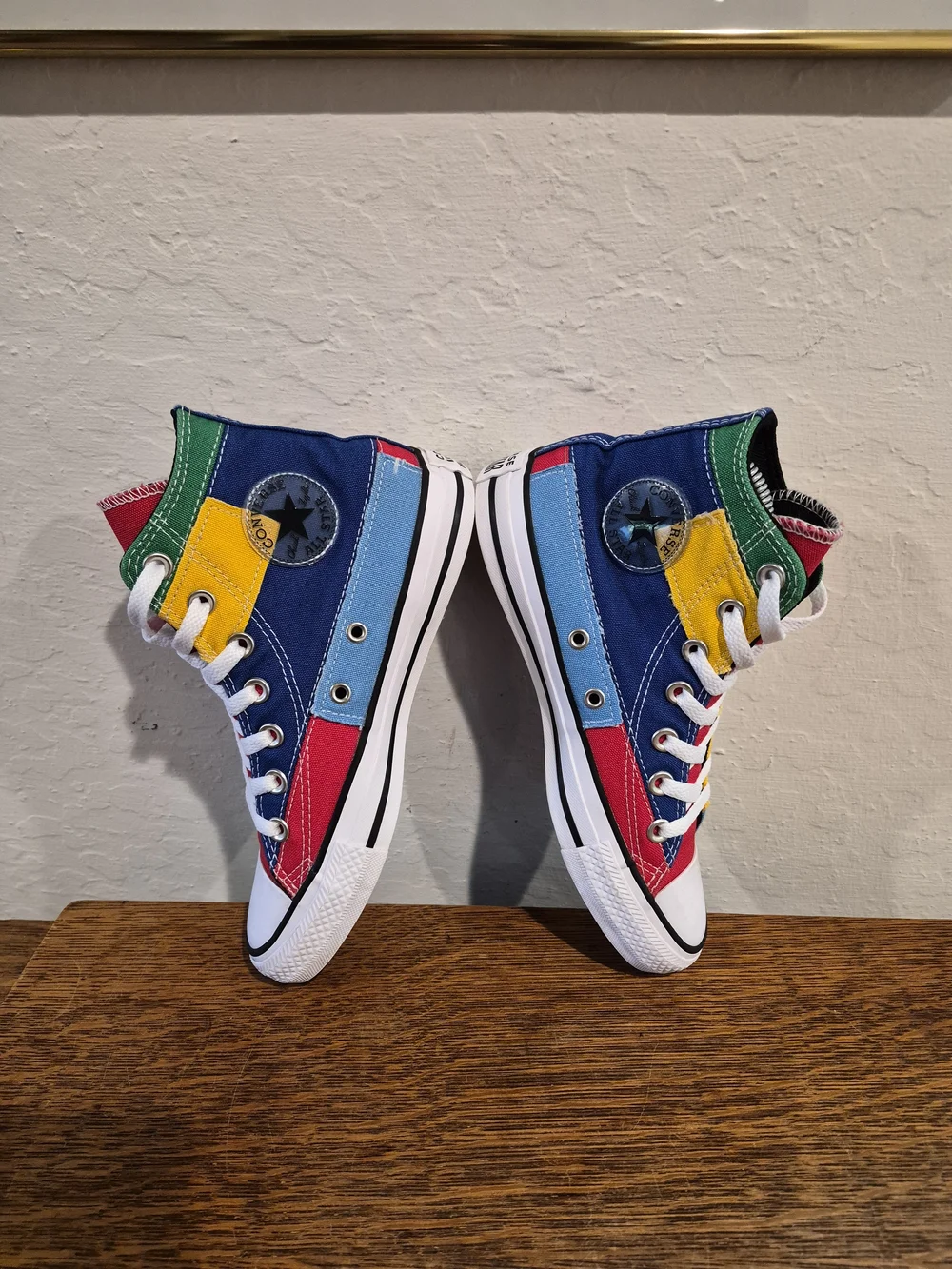 Converse Chuck Taylor All Star High Patchwork Unisex Sneakers  Women's Size US 6